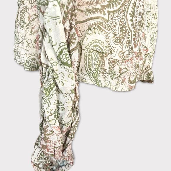 Sandro | EUC Women’s Embellished Paisley Long Sleeved Blouse Size Large - Picture 8 of 11